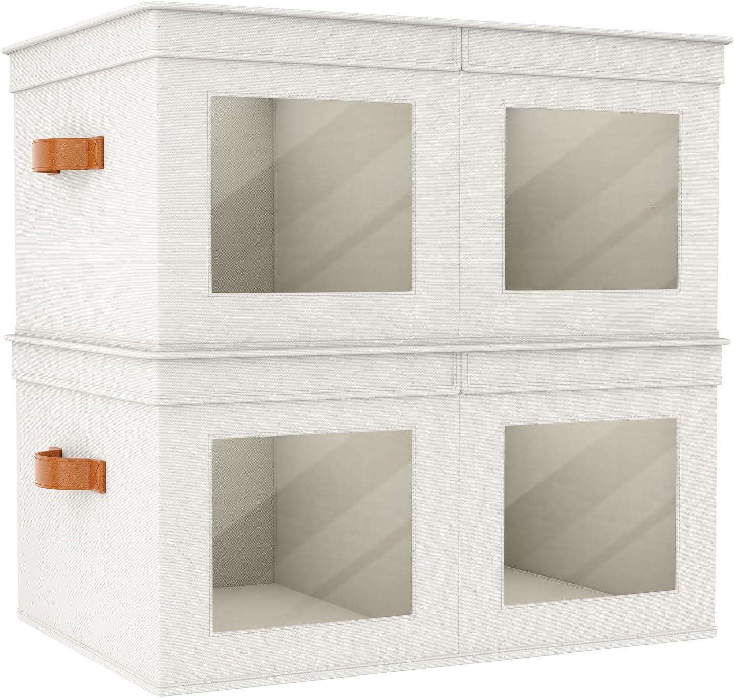 Beige Storage Bin — 12" — Beige