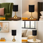 Linen Luxe Metal Nightstand Lamp — 17.3" - View 7
