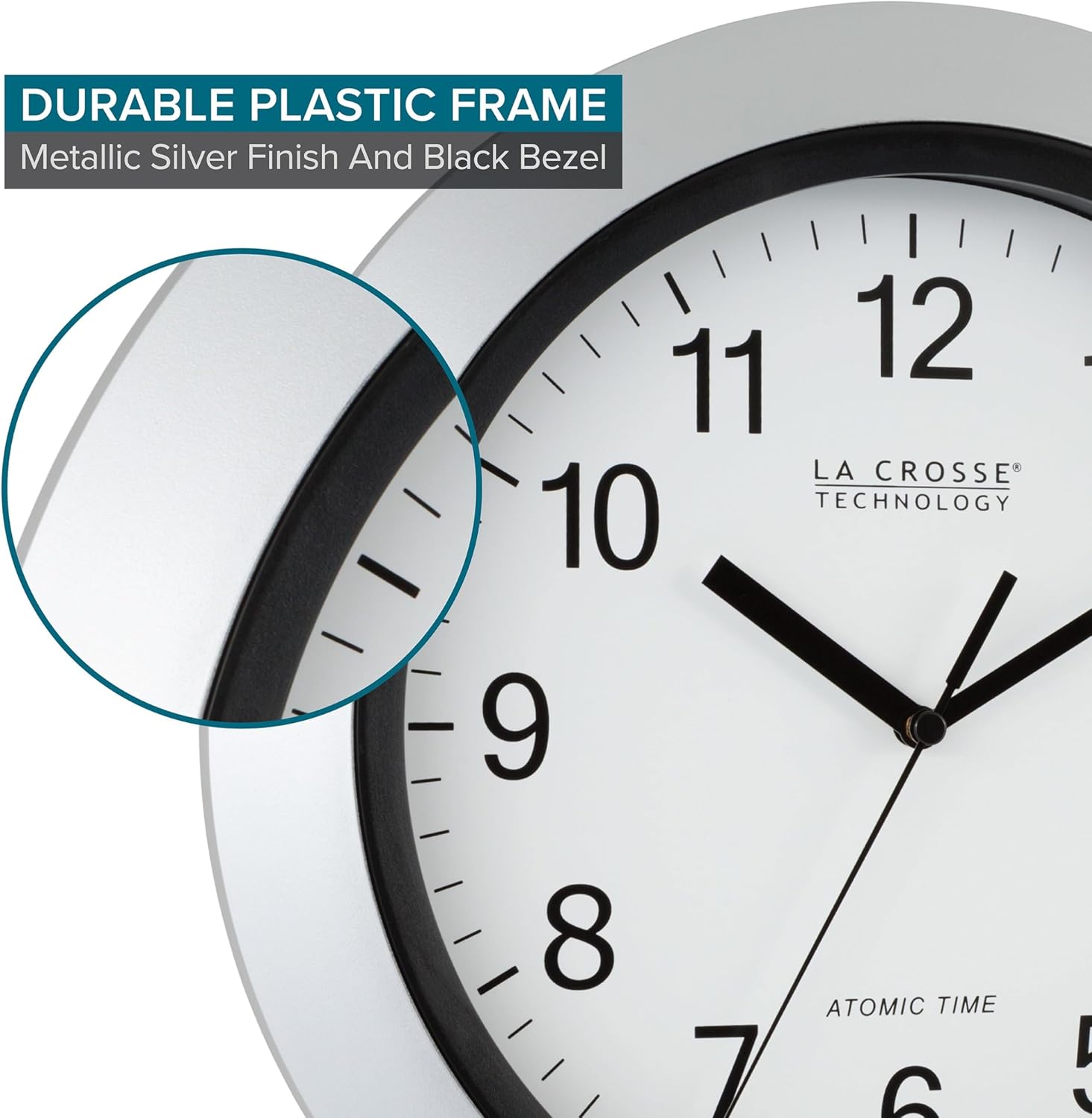 Mid-Century Wall Clock — 12" - View 5