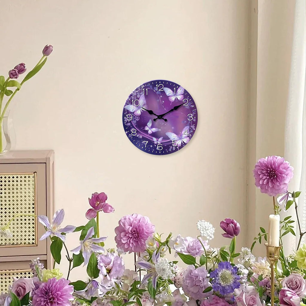 Battery Operated Pink Wall Clock — 16" - View 2