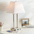 USB Modern Fabric Table Lamp — 26"