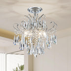 Luxe Black Chandelier — 4-Light - View 9