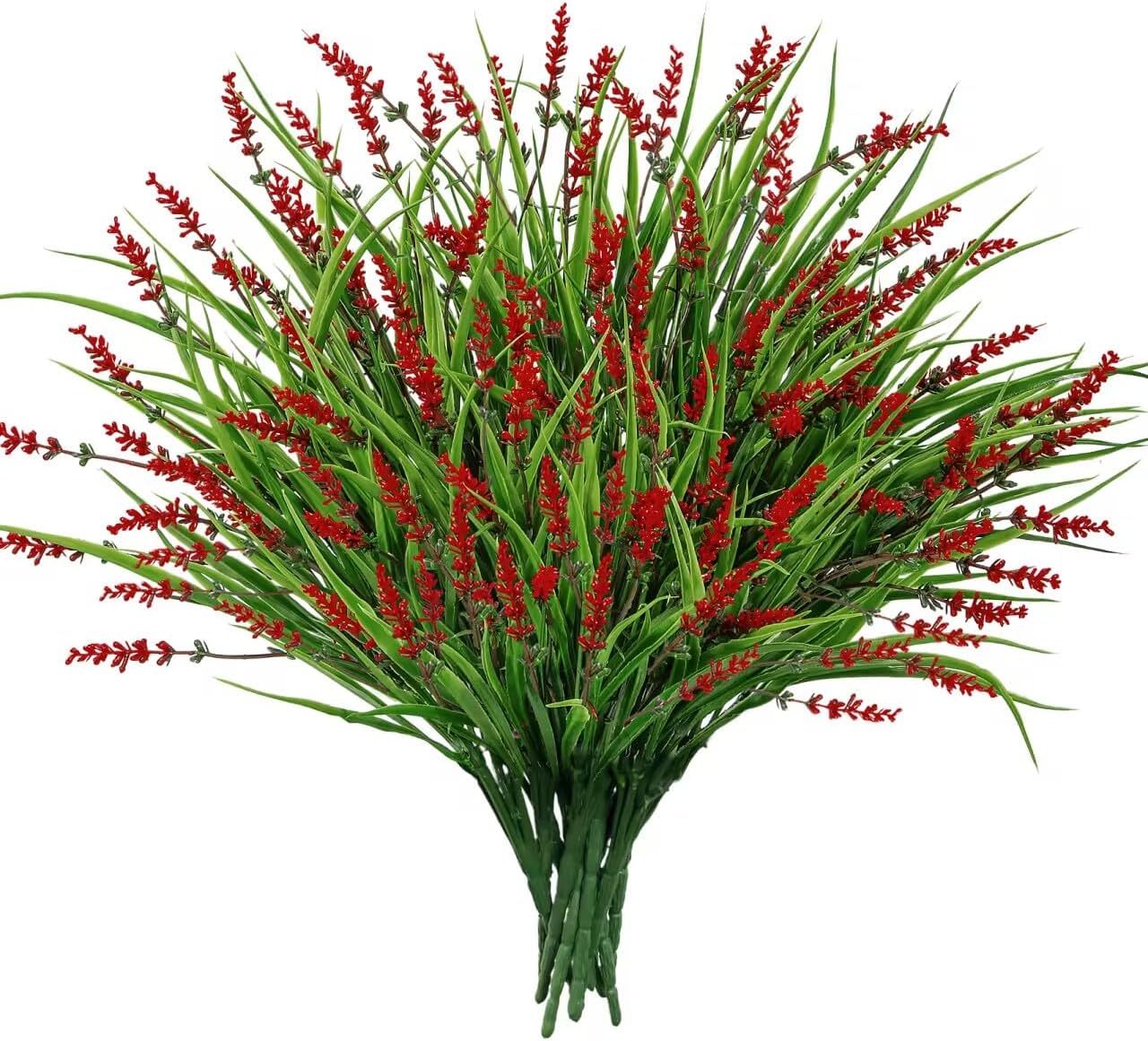Purple Artificial Plant — Red