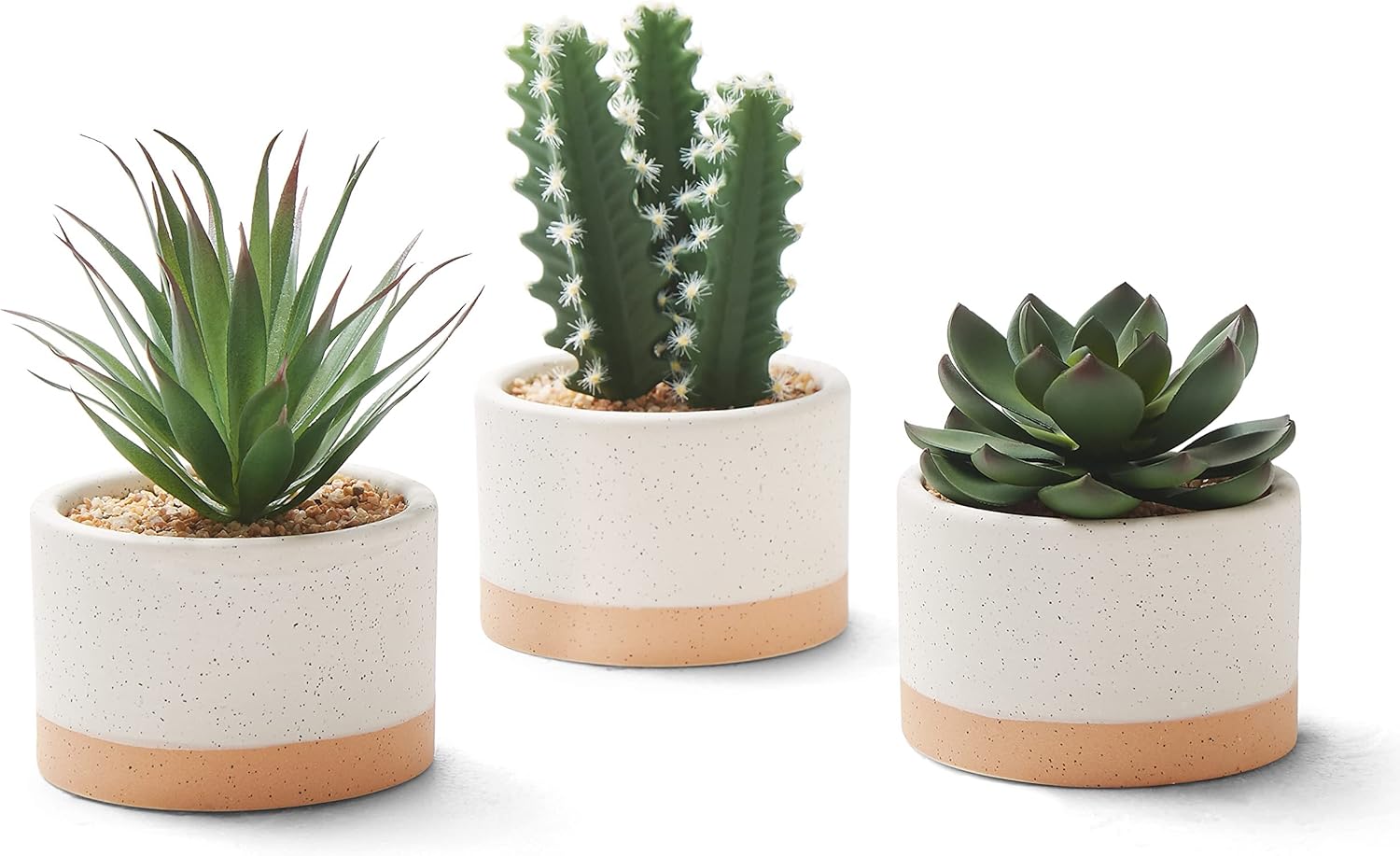 Black Artificial Plant — Set of 3 — Burlywood