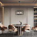 Farmhouse Black Chandelier — 6-Light - View 7