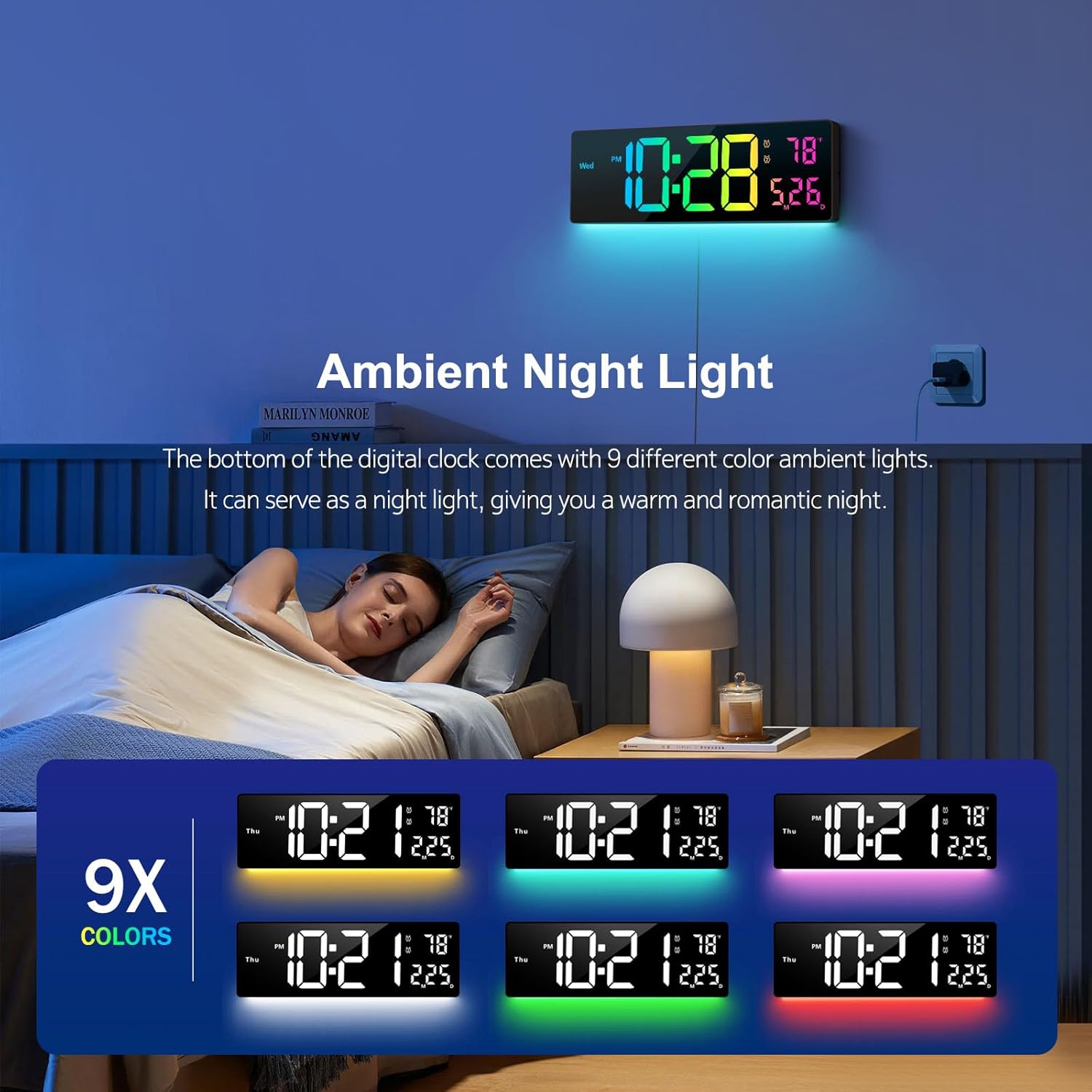 RGB Metal Table Lamp — 16" - View 3