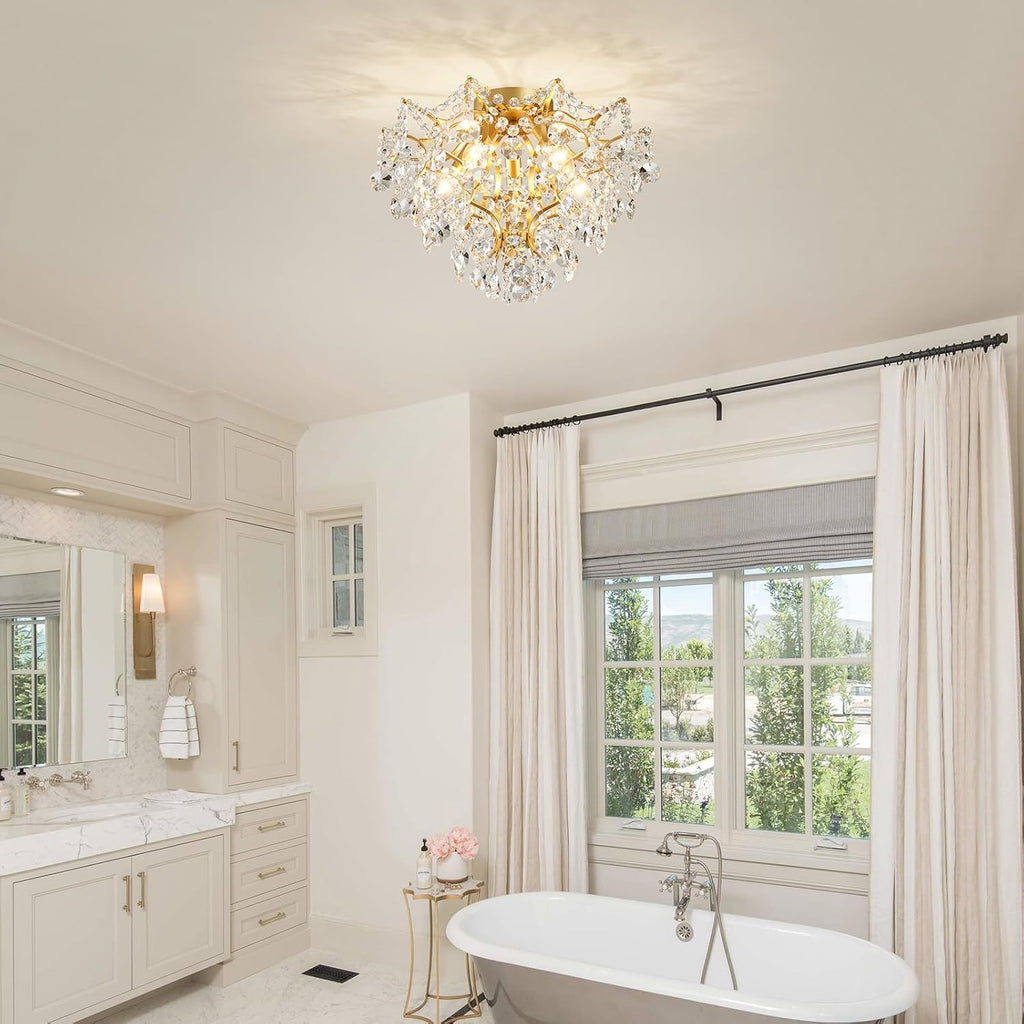 Luxe Black Chandelier — 5-Light - View 8