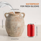 Farmhouse Black Flower Vase — 6" - View 2
