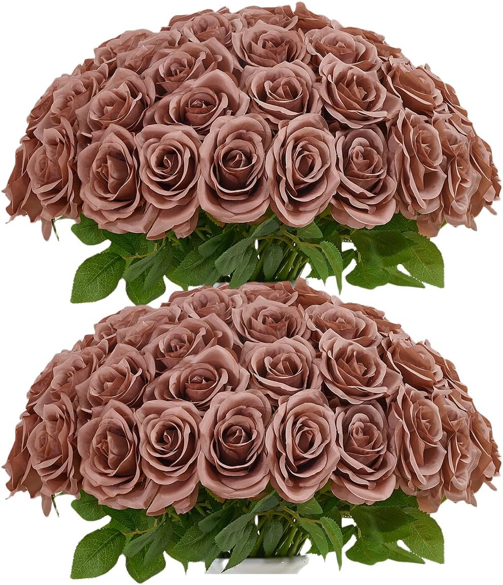 Beige Artificial Plant — Dusty Rose
