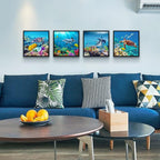 Modern Black Framed Wall Art — 12" - View 3