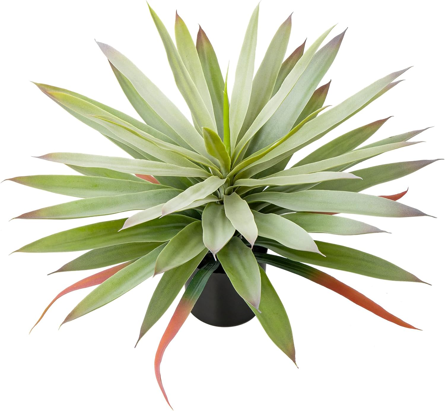 Green Artificial Plant — 35" — Green - Agave - 17.3 Inch