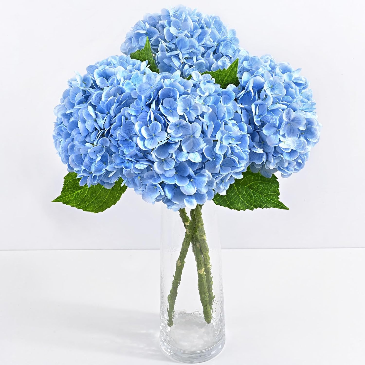 Blue Artificial Flowers — 21" — Light Blue