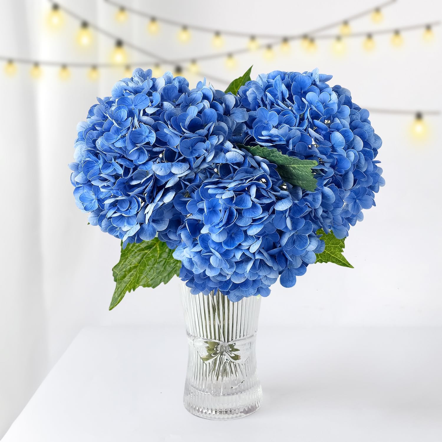 Beige Artificial Plant — 21" — Dark Blue
