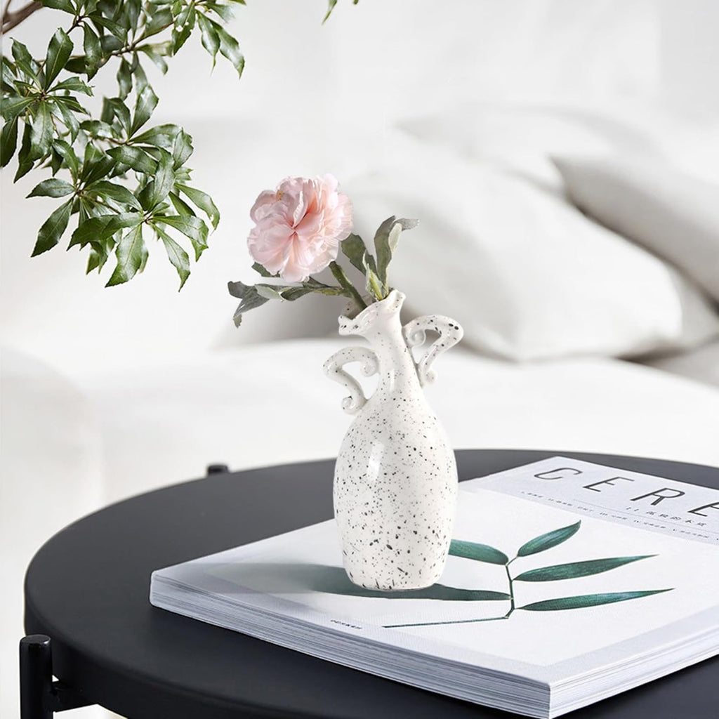 Modern Black Flower Vase — 7" - View 2