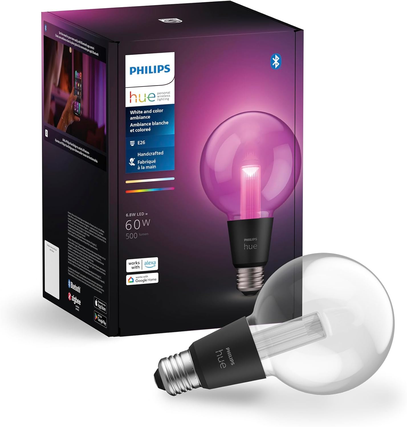 Smart Glass LED Bulb — Small Globe (G30)