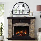 Farmhouse Black Round Mirror — 28" - View 7