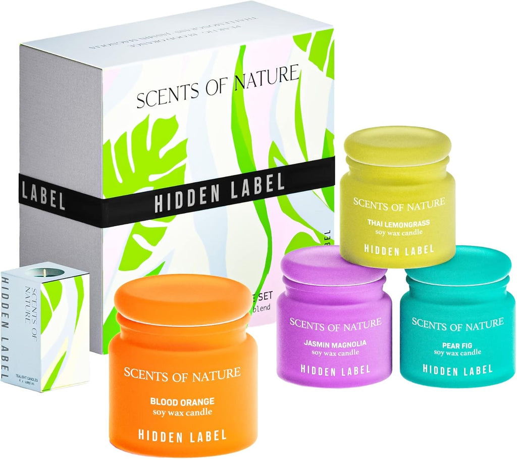 Soy Wax Wax Scented Candle — nature-set2