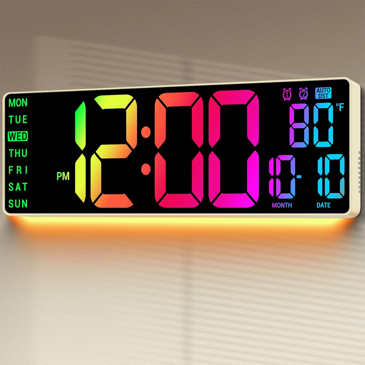 RGB Beige Wall Clock — 16.5" — 16.5 inches