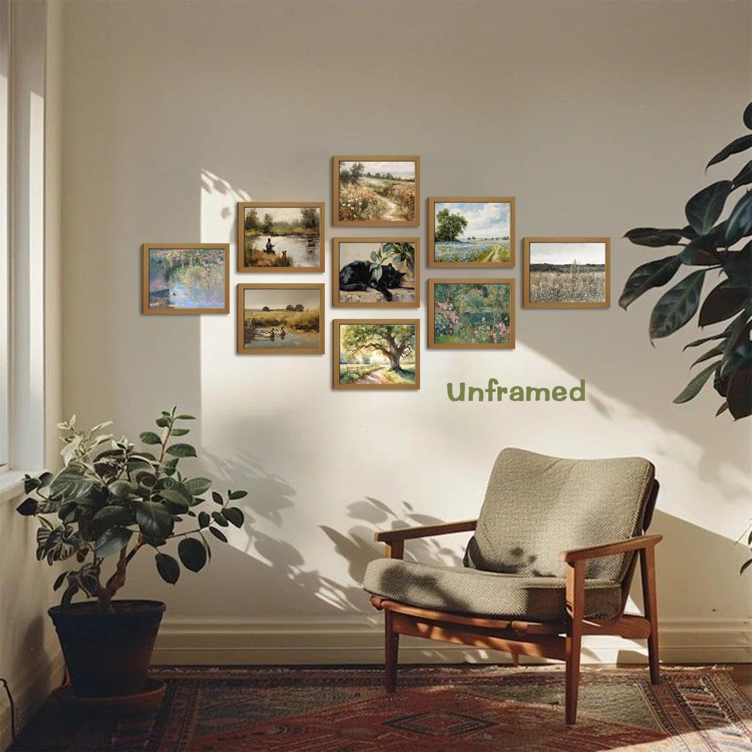Unframed Farmhouse Black Wall Decor — 10" - View 2