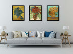 Framed Blue Wall Art — 12" - View 3