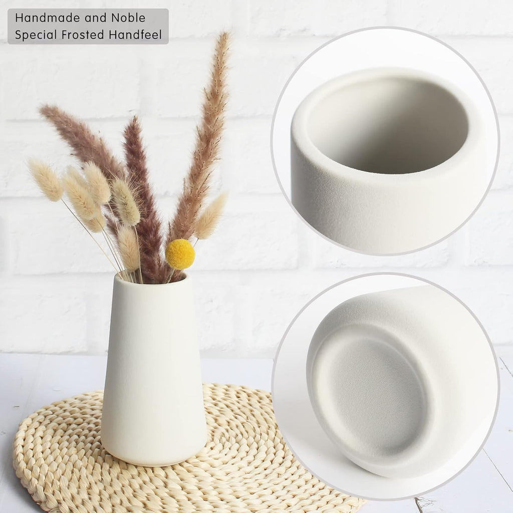 Boho Ceramic Vase — 6" - View 4