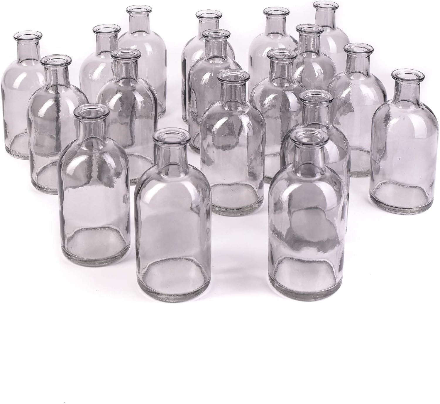 Blue Flower Vase — Smoke Gray, Set of 48