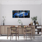 Modern Black Canvas Wall Art — 12" - View 2
