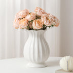 Farmhouse Ceramic Flower Vase — 8"