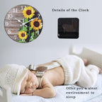 Battery Operated Wood Wall Clock — 8" - View 3