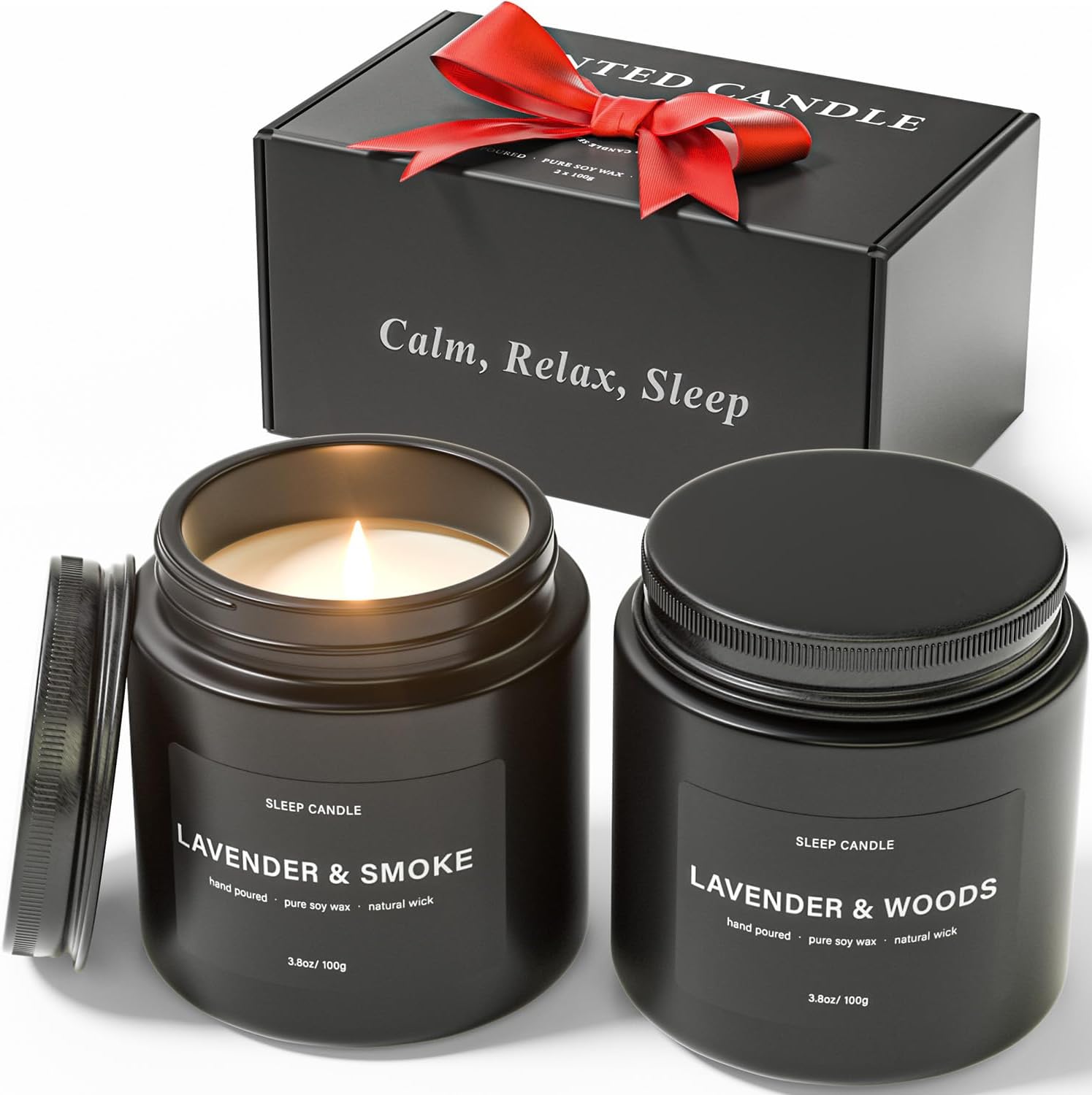 Black Scented Candle — Black