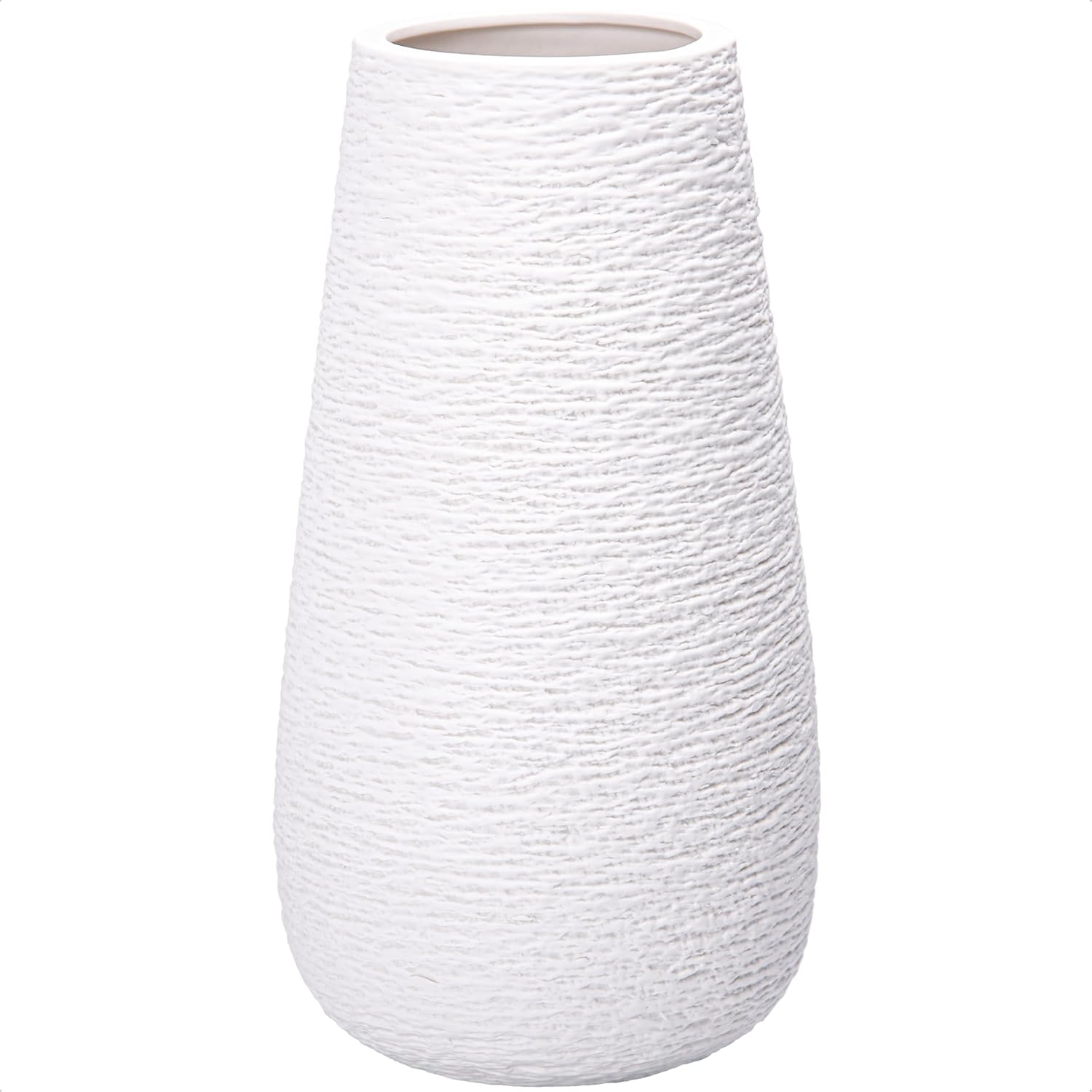 Oval Black Vase — 10" — 12 Inch