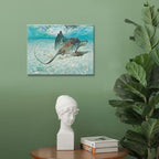 Framed Grey Canvas Wall Art — 16" - View 2