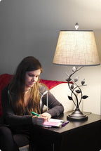 Farmhouse Fabric Table Lamp — 31" - View 6