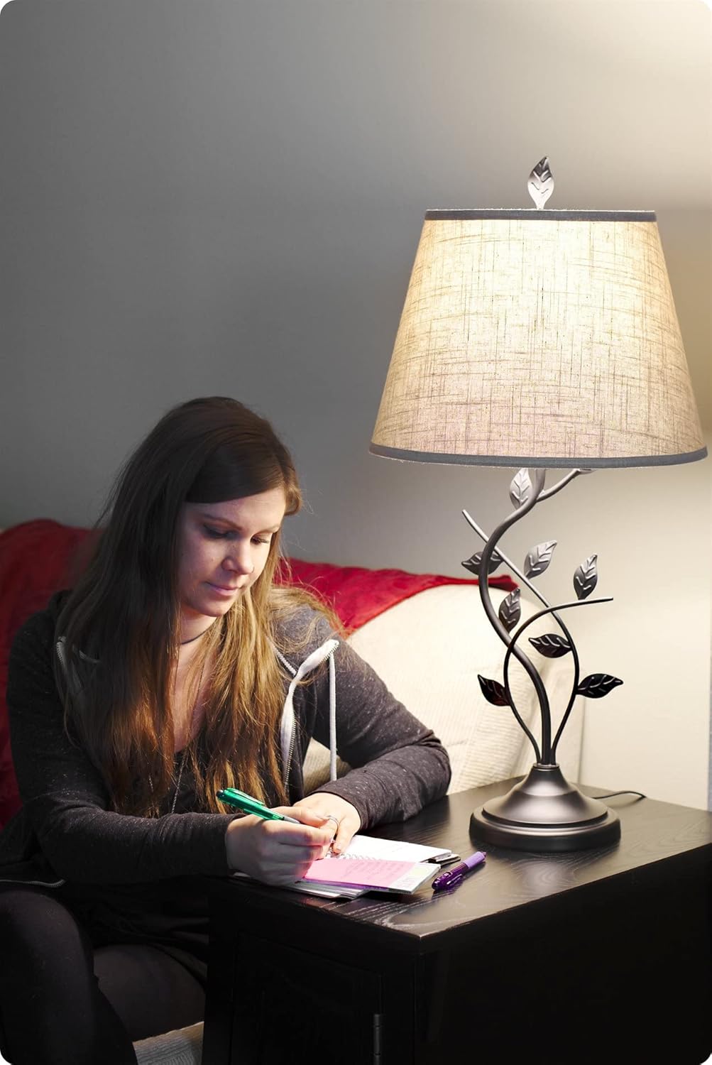 Farmhouse Fabric Table Lamp — 31" - View 6