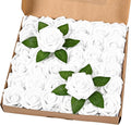 Black Artificial Flowers — White