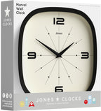 Mid-Century Black Wall Clock — 10" - View 8