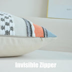 Boho Blue Throw Pillow Cover — 18" - View 4