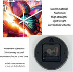 Battery Operated Modern Blue Wall Clock — 12" - View 7