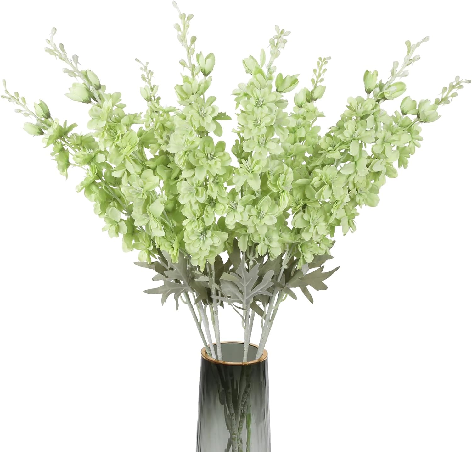 Blue Artificial Flowers — Light Green