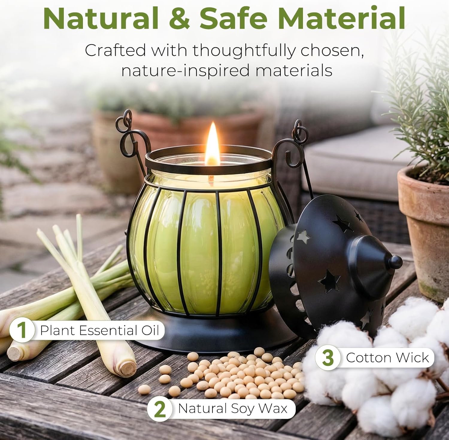 Scented Beige Candle - View 3