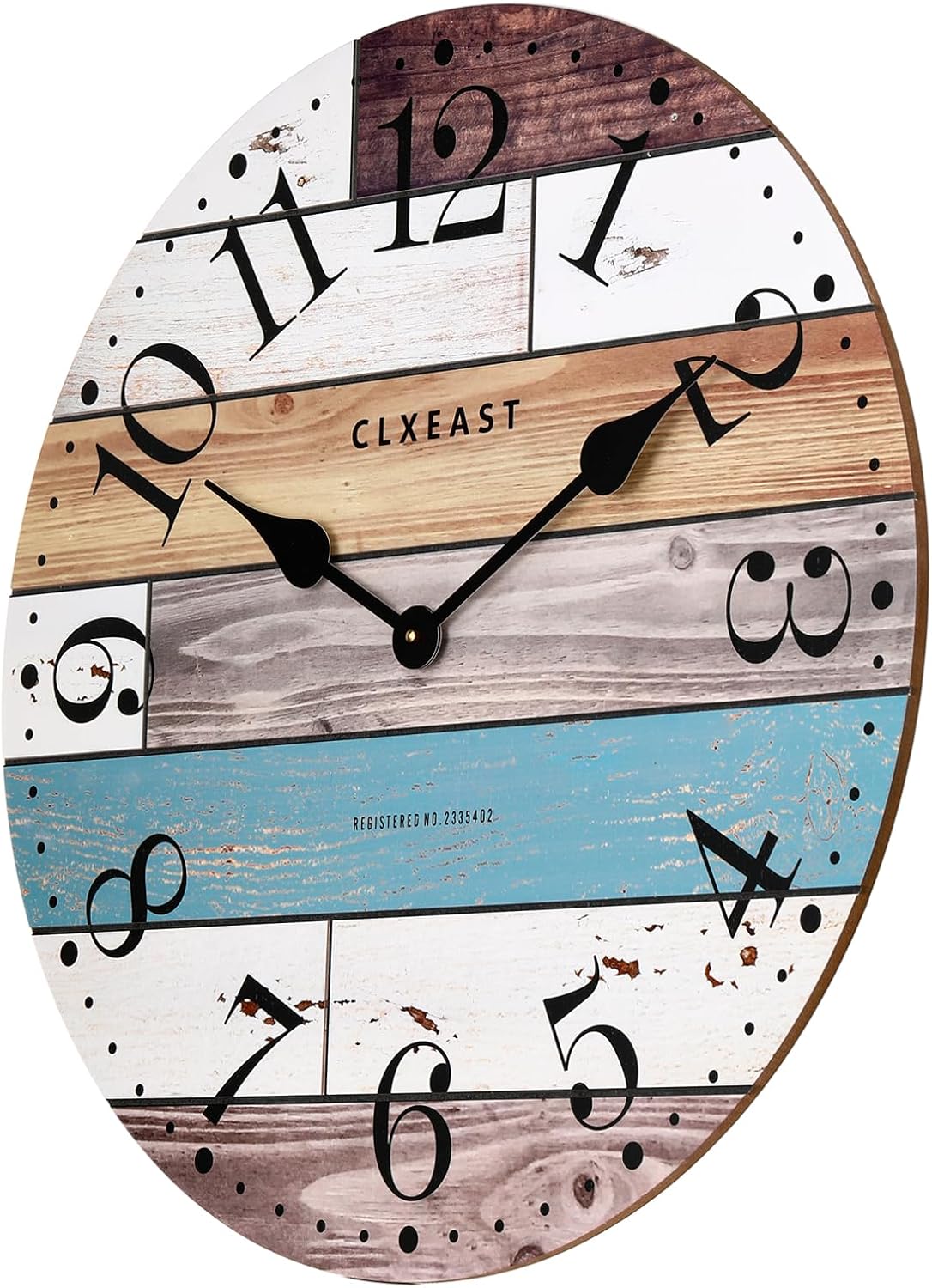 Farmhouse Wood Wall Clock — 24" - View 3