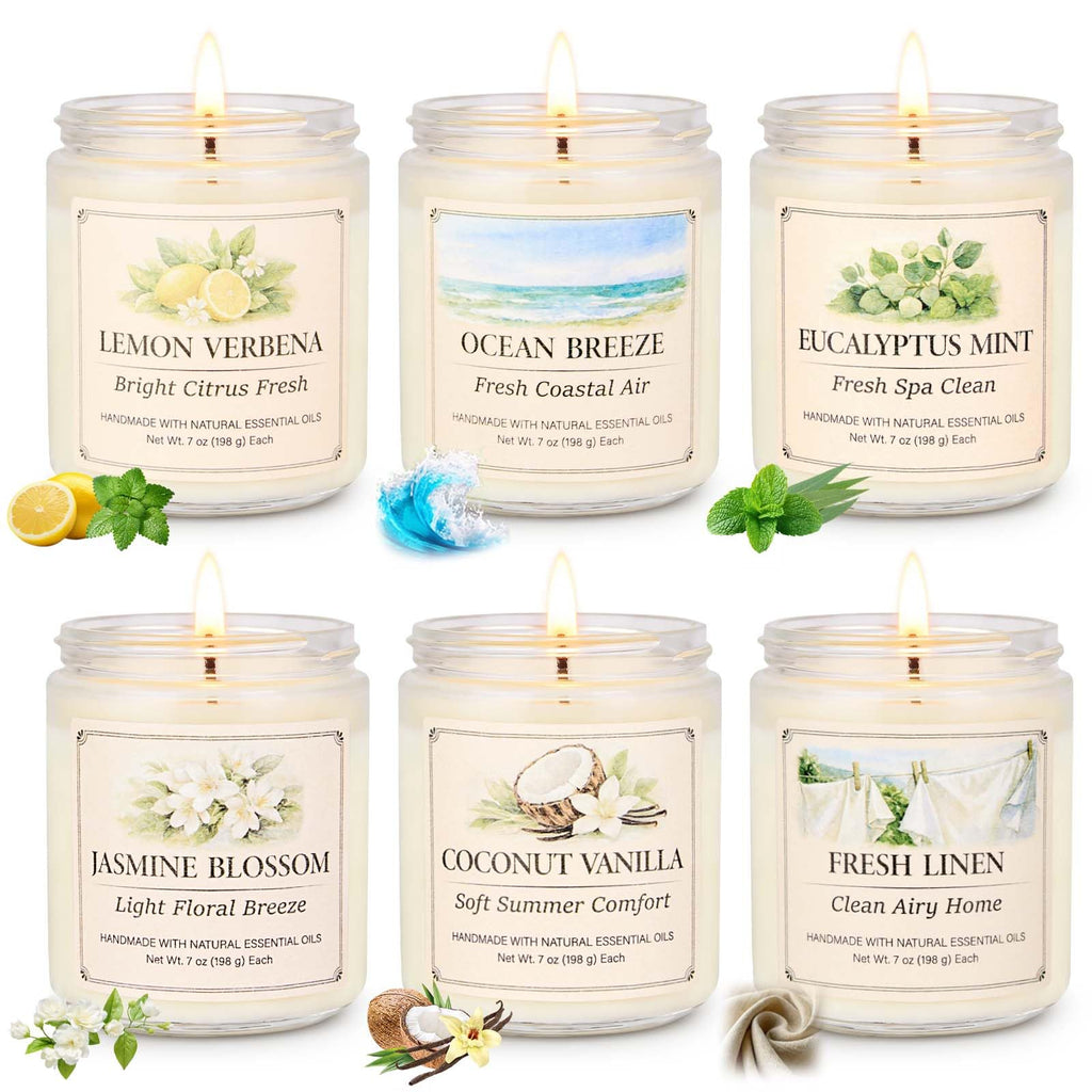 Linen Metal Scented Candle