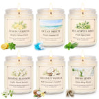 Linen Metal Scented Candle