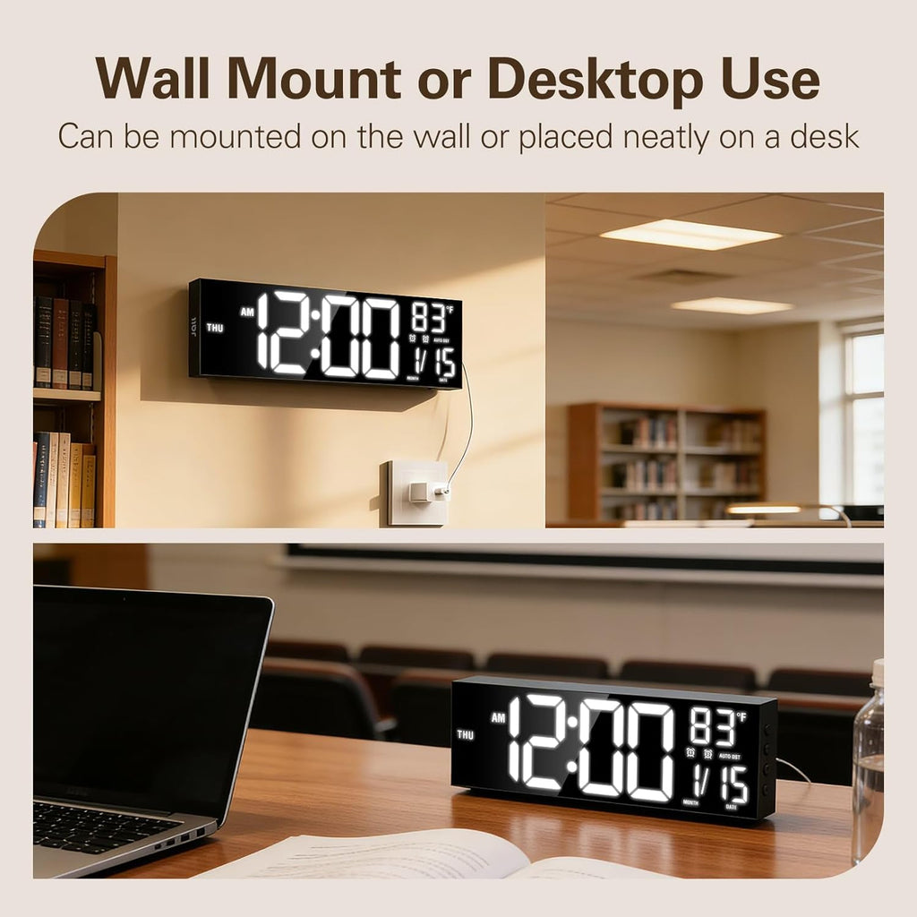 RGB Black Wall Clock — 15" - View 9
