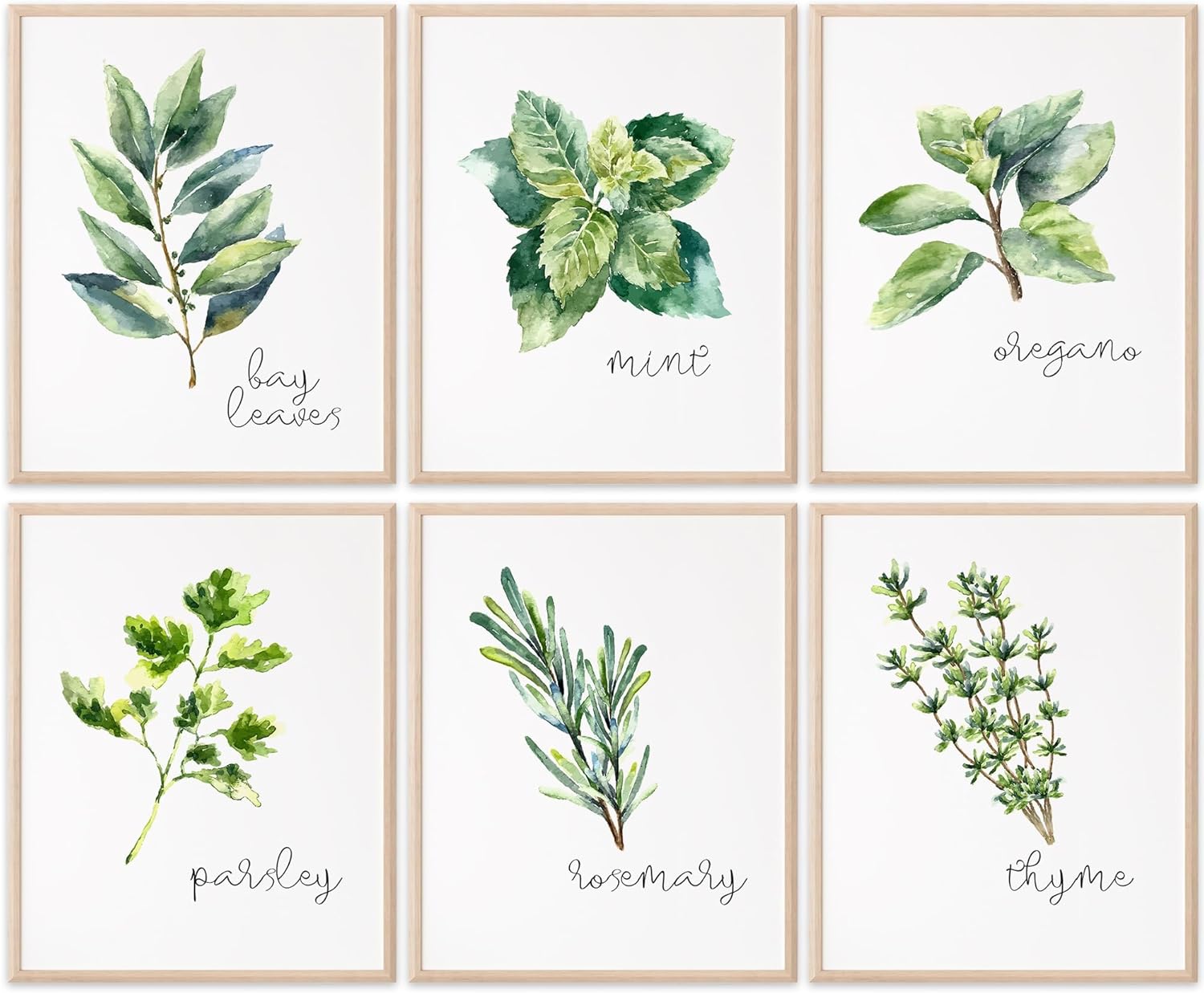 Unframed Wall Art — 11x14 — Kitchen Herbs
