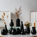 Farmhouse Black Decorative Vase — Set of 5 — Black Set of 11