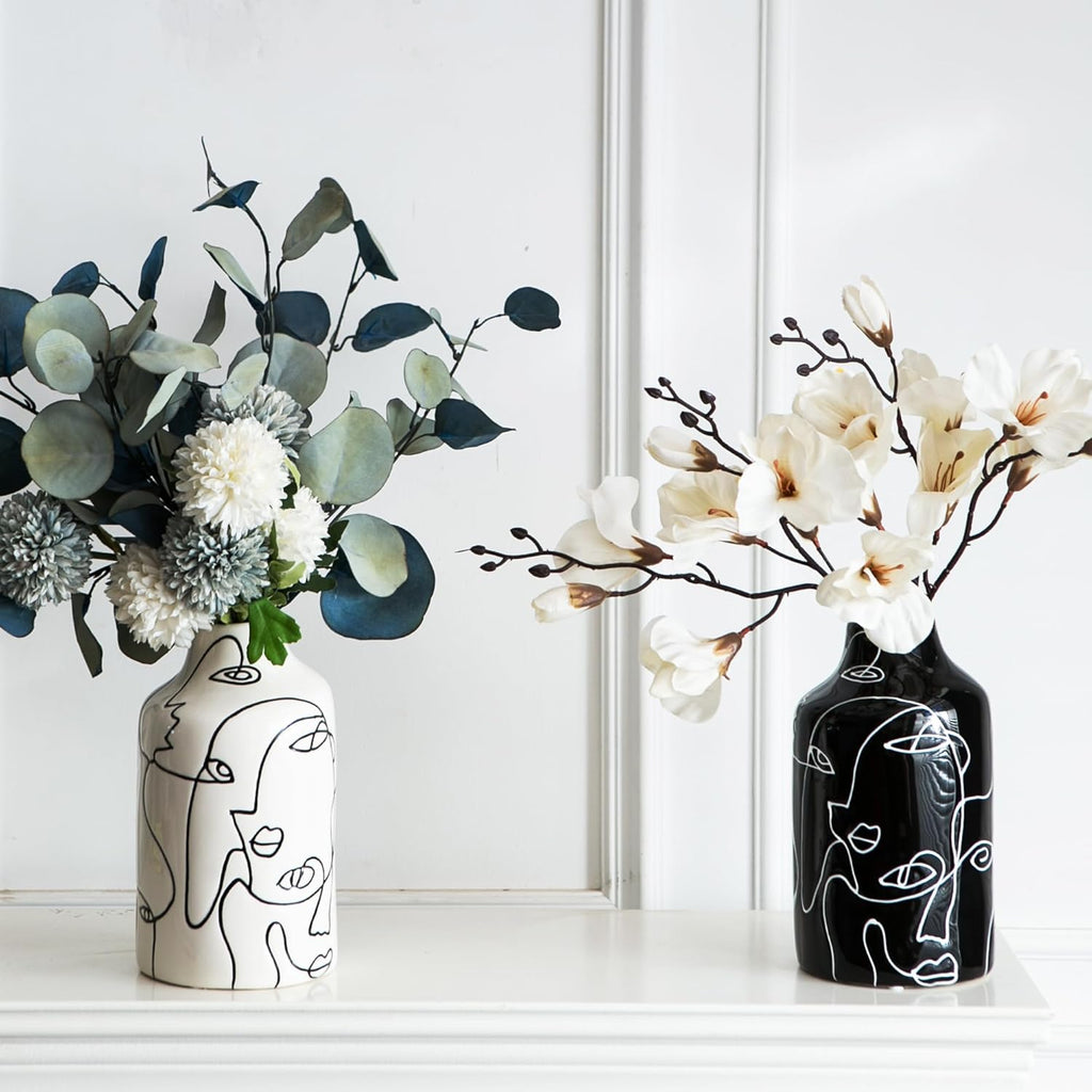 Modern Black Flower Vase - View 3