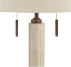 USB Mid-Century Brown Table Lamp — 28.5" - View 9