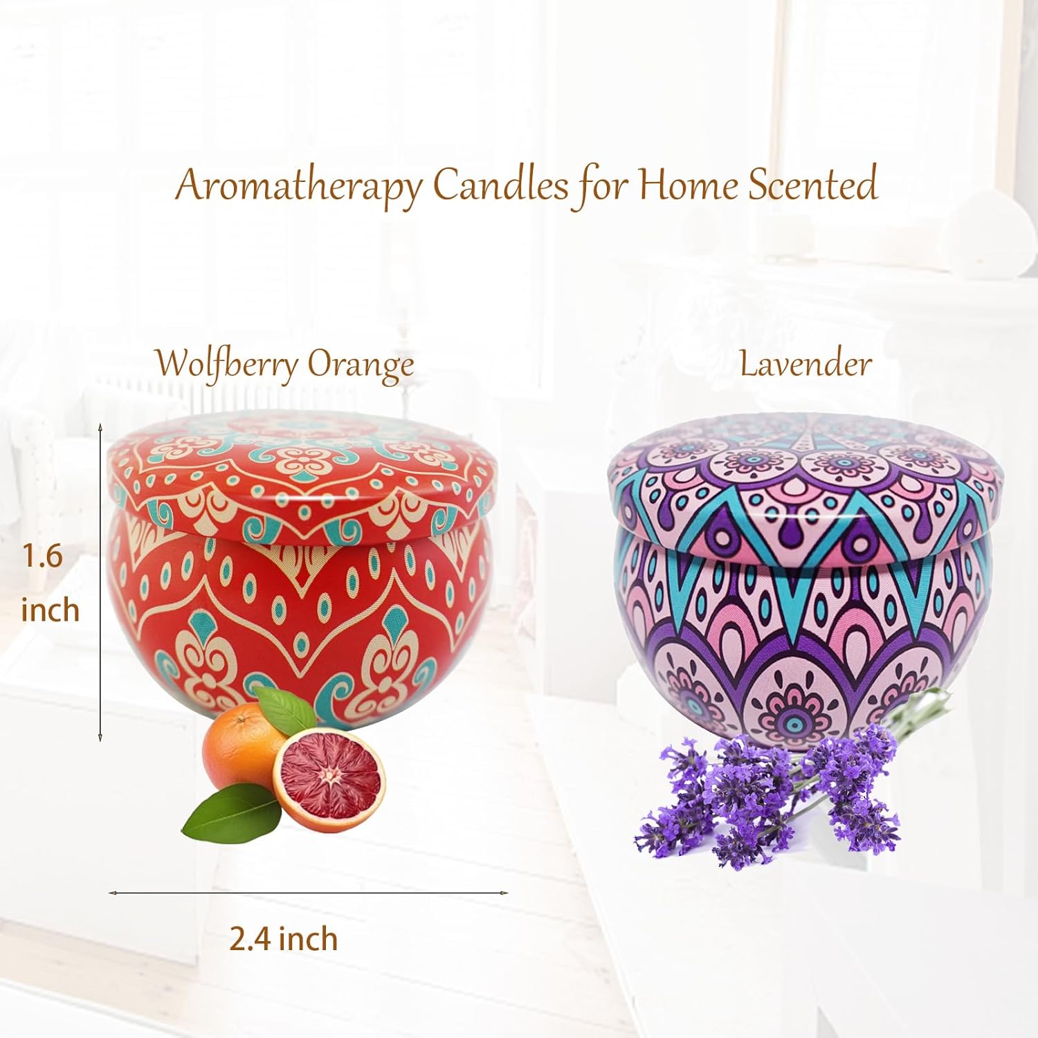 Soy Wax Metal Scented Candle - View 2