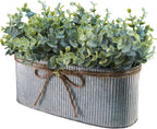 Oval Farmhouse Metal Artificial Plant - View 2